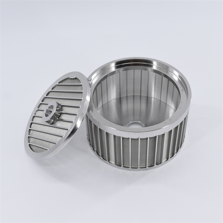 不鏽鋼楔形絲篩筒 反卷帶蓋1mm 0.2mm