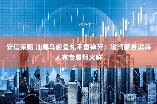 安信策略 汕尾马鲛鱼丸不重弹牙，嫩滑藏着滨海人家专属烟火鲜