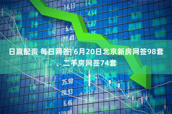 日赢配资 每日网签| 6月20日北京新房网签98套、二手房网签74套